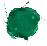 Green Paint Splash Effect – Bold splash of rich green paint, representing vibrant and long-lasting hair color.